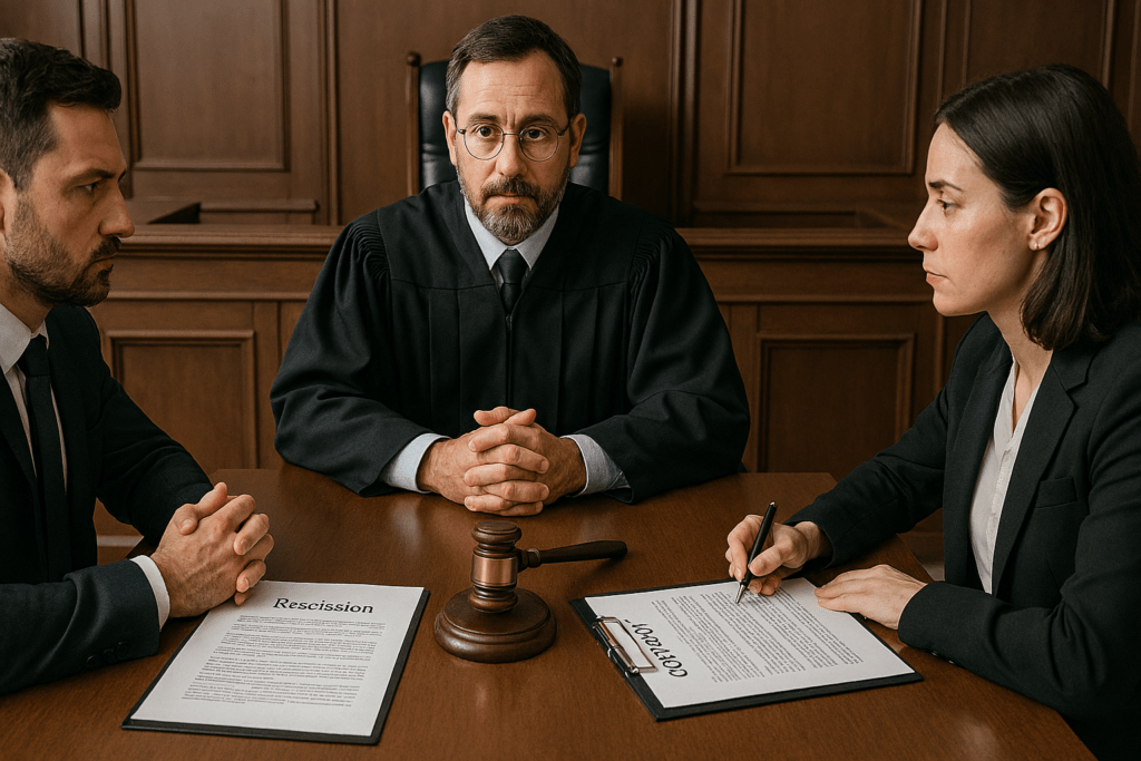 The Legal Requirements for Contract Rescission