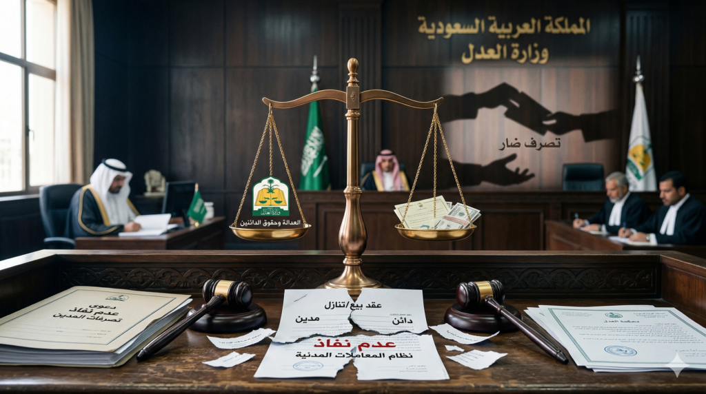 مفهوم دعوى عدم نفاذ تصرفات المدين في النظام المدني السعودي