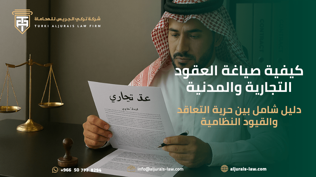 كيفية صياغة العقود التجارية والمدنية: دليل شامل بين حرية التعاقد والقيود النظامية